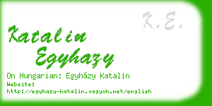 katalin egyhazy business card