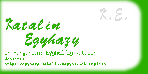 katalin egyhazy business card
